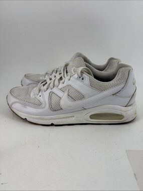 NIKE AIR White Mesh & Leather Low-Top Sneakers